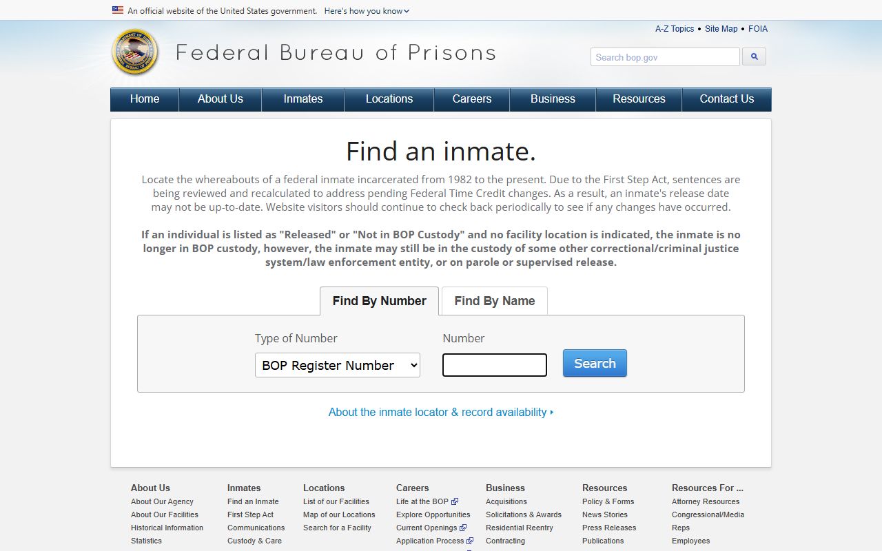 BOP inmate locator for USP Big Sandy federal inmate search in Martin County